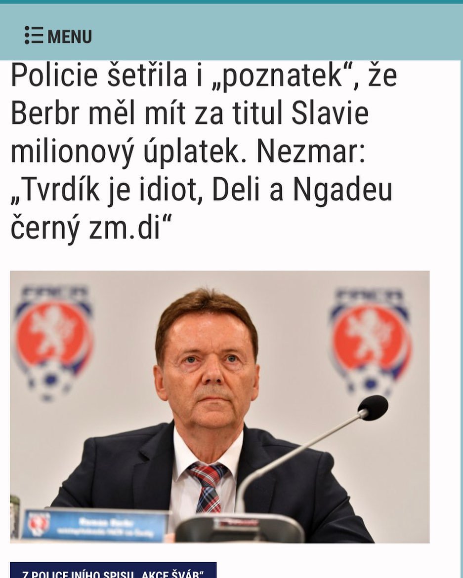 Fair play. https://www.efotbal.cz/clanek-225485-Policie-setrila-i-poznatek-ze-Berbr-mel-mit-za-titul-Slavie-milionovy-uplatek-Nezmar-Tvrdik-je-idiot.html
